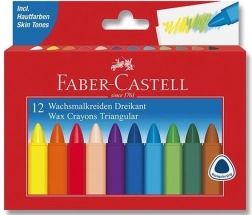 Trikotne voščenke 12 kosov FABER-CASTELL