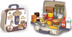 Komplet hamburgerjev s praktičnim kovčkom