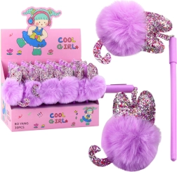 Dolgo gel pisalo z vijoličnim cofom