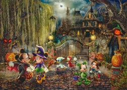 Sestavljanka Disney: Mickey in Minnie za noč čarovnic 1000 kosov