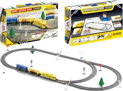 Velik električni vlak tirnice vagoni luč