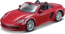 Bburago 1:32 - Porsche 718 Boxster - temno rdeča, rumena