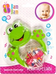 Frog Rattle with Teether
