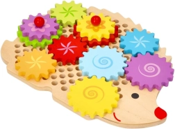 Leseni ježek z zobniki LELIN