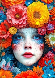 Sestavljanka V objemu cvetja 1000 kosov