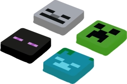 Pixie Crew Minecraft komplet nadomestnih multipixlov Enderman