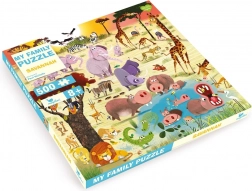 Družinske puzzle Savana 500 koščkov