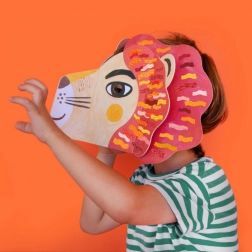 Londji maska z nalepkami Be Wild! Lion