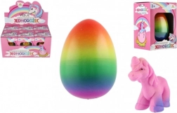 Poganjajoči plastični samorog 7x10 cm v škatli