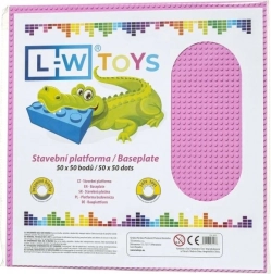 Gradbena podloga 50 × 50 točk rožnata