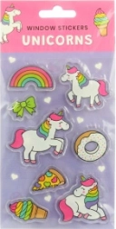 Večkrat uporabne prozorne nalepke za okna – vesolje, dinozavri in samorogi