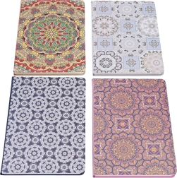 Črtast zvezek 14,5 × 21 cm, 80 listov – Ornamenti