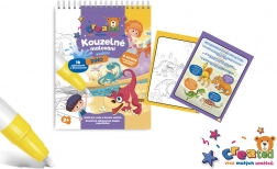 Čarobno barvanje z vodo – blok, 4 listi – Dinozavri