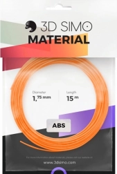 Filament ABS II pro za 3D pero in 3D tisk – komplet 15 m (oranžna, črna, bela)