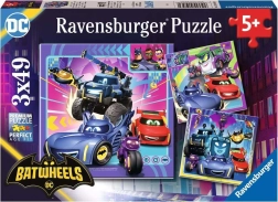Sestavljanka RAVENSBURGER Batwheels 3×49 koščkov