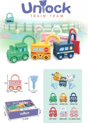 logična senzorična igra ključavnice – priredi ključek