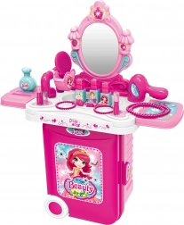 Otroški kozmetični kovček s stolčkom 38 cm s svetlobnimi in zvočnimi učinki