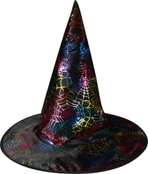 čarovniški klobuk s pajkovo mrežo za odrasle