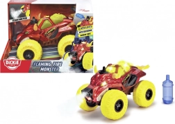 Dickie Toys Fire Monster – otroški monster truck s svetlobnimi učinki, zvoki in paro 25 cm