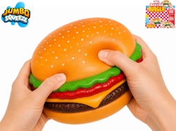 Raztegljiv jumbo hamburger antistresna igrača za stiskanje 12 × 12 × 5,5 cm