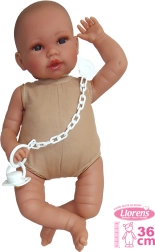 Llorens realistična dojenčkova punčka s zvoki in mehkim telesom