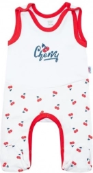 Bombažna pajaca NEW BABY Cherry za dojenčka