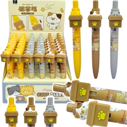 Gelin pero z mačko in modrim črnilom 0,5 mm