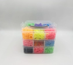 Set elastik za izdelavo zapestnic Loom Band, 3000 kos v škatli