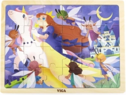 Lesene sestavljanke pravljica 24 kosov