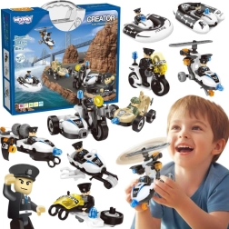 Woopie komplet policijskih vozil 8 v 1