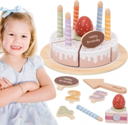 Viga lesen rojstnodnevni tortni set za rezanje
