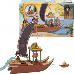 Komplet figurica in dodatki Disney VAJANA 2 Adventure Canoe, 10 delov