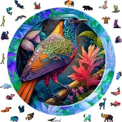 Barviti ptič sestavljanka iz lesenih kosov 505 kos