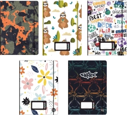 Zvezek Oxybook A5, 40 listov z barvitimi motivi