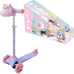 EVO Light Up Mini Cruiser otroški trikolesni skiro z LED kolesi Samorog