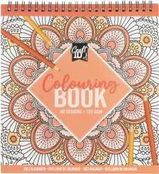 Knjiga pobarvank s spiralno vezavo 21x20 cm