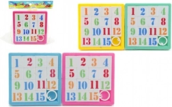 Premikanka s številkami 4×4 (mešanica barv) – logična igra 15