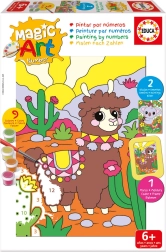 Educa slikanje po številkah koala in lama