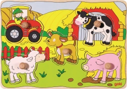 Goki lesena vstavljanka na kmetiji