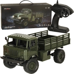 Radijsko vodeni vojaški tovornjak Off-Road 4WD 1:16 RTR