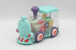 Prozorna igrača vlak z lučmi in glasbo