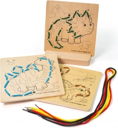 Bigjigs Toys Vlečenje po številkah Dinozavri