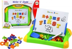 Magnetna izobraževalna tabla s črkami in številkami