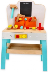 Otroška lesena delovna miza s tablo