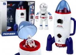 Vesoljska raketa Odprtje Astronavti Vesoljsko vozilo Luči Zvoki