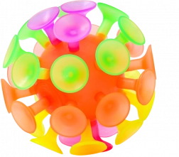 Sporto žogica s priseski in lučko 10 cm