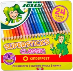 Supersticks 24 barv v kovinski škatli