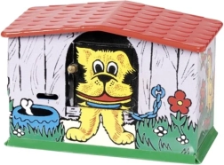 pločevinska hranilnica kužek v uti