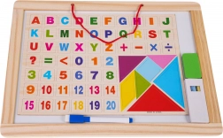 Lesena dvostranska tabla s pripomočki