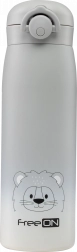 FreeON otroška nerjaveča termovka 480 ml - Siva